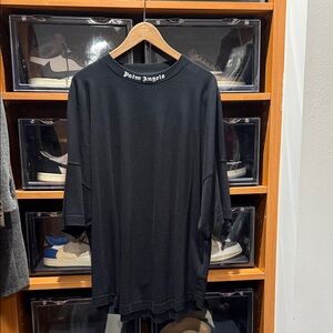 Palm Angels Black Short Sleeve Tee